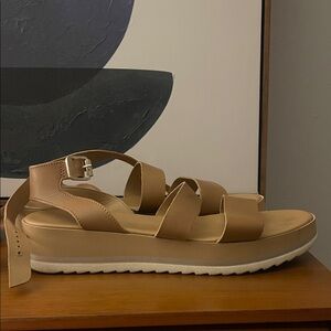 Mila Paoli Tan Leather Sandals